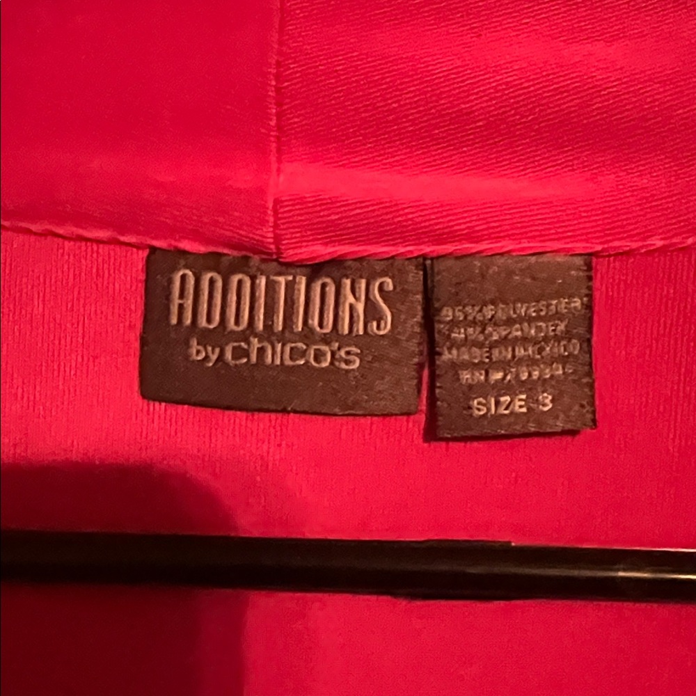 Chicos travelers Vibrant Pink jacket - Picture 2 of 3